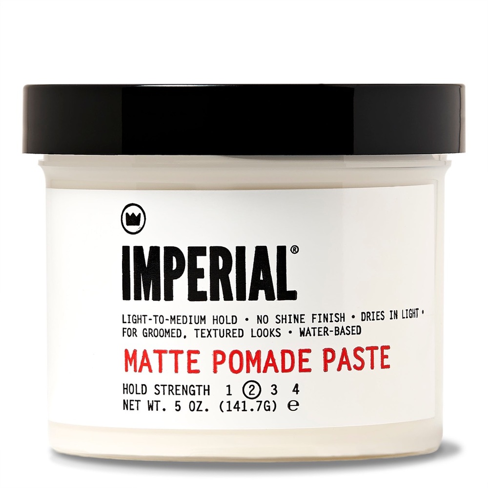 NEW Imperial Barber Products Matte Pomade Paste Hold Strength 2 Water Based 5oz